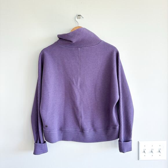 Zella Carey Ridge Funnel Neck Pullover Purple XS - Picture 2 of 9